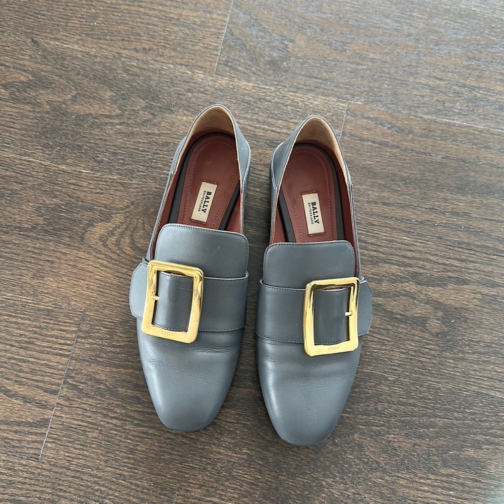 Bally Loafers Blue-Grey size 6.5